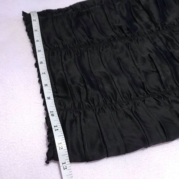 BCBGMaxazria Pencil Skirt Black Satin Wonen - Picture 7 of 7